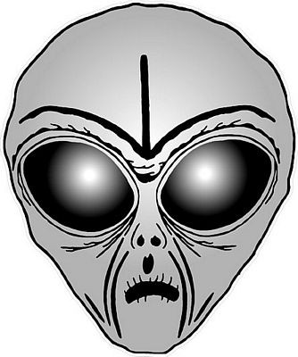 Alien Head Sticker 9