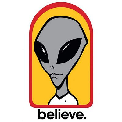 Alien Workshop Believe 3 Skateboard Sticker