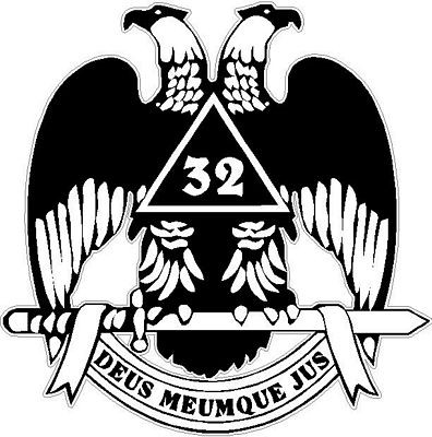 Scottish Rite Digital B&W Decal