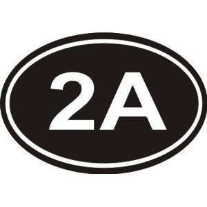 2Aa 2nd amendment sticker oval
