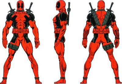 Deadpool Character Diecut Color Decals