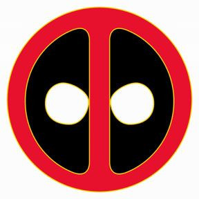 Deadpool Color Circular Logo Sticker