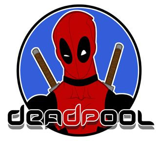 Deadpool Logo Circular Sticker