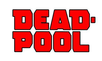 Deadpool Logo Text Sticker