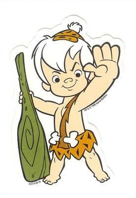 bam bam wave flinstones sticker decal