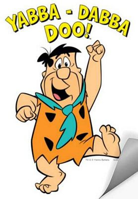 Fred Flintstone Yabba Dabba Doo Sticker
