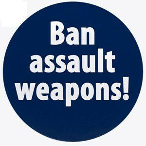 Ban Assault Weapons ROUND STICKER