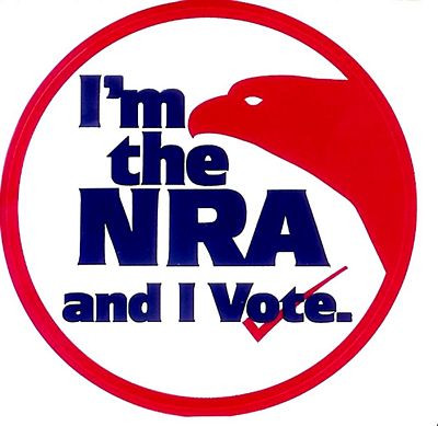 NRA Member and I Vote Circular Sticker