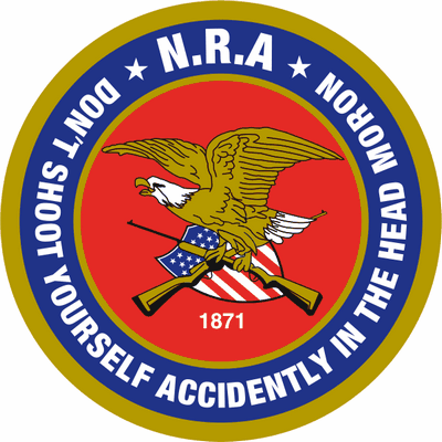 nra logo spoof sticker