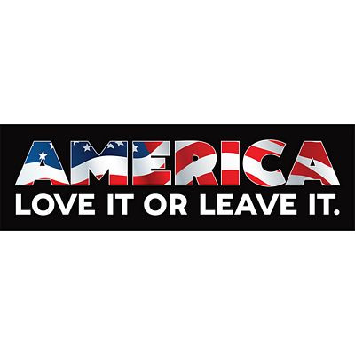 America Love It Or Leave It Sticker