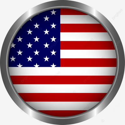 USA FLAG ROUND