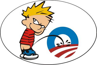 Peeon Obama Patriotic Color Decals and Stickers