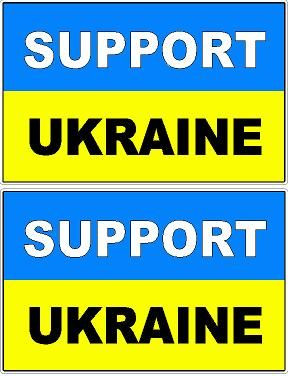 support Ukraine sticker set