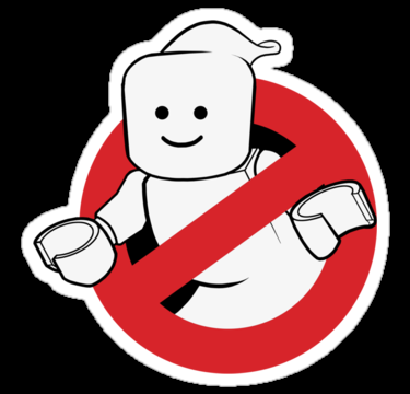 ghostbusters LEGO MOVIE LOGO sticker