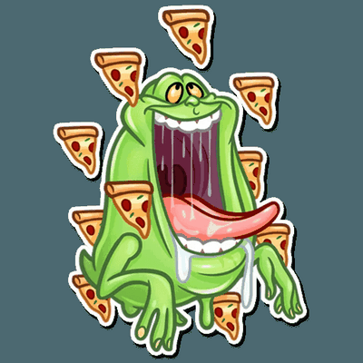 slimer ghost busters funny sticker 6