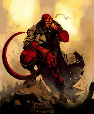 Hellboy Wallpaper Vinyl Decals 05