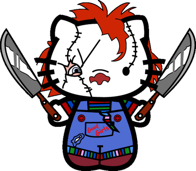 HELLO K CHUCKY STICKER 2