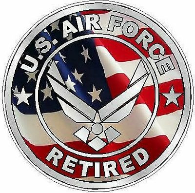 AIR FORCE RETIRED flag USA