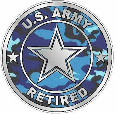 ARMY RETIRED camo blue