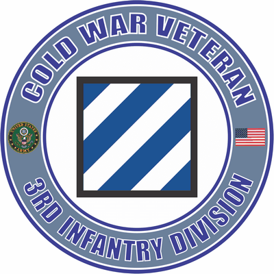 cold war 3rd infantry division veteran decal sticker