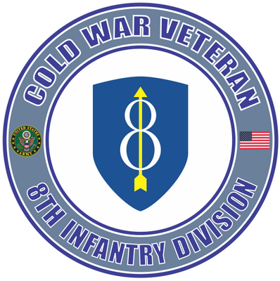 cold war 8th infantry division veteran sticker