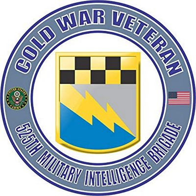 cold war 525th military intelligence brigade veteran decal sticker