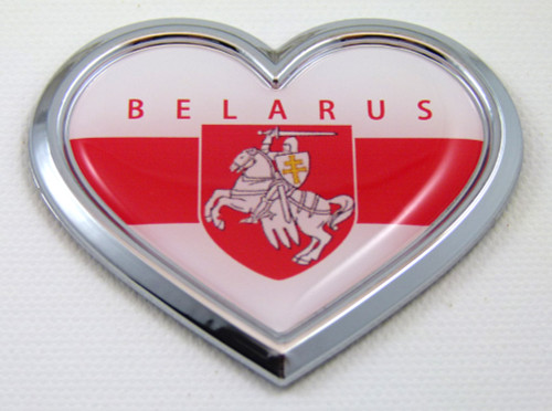 Belarus Heart Chrome Emblem