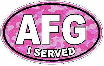 I Served AFG FILLS Camo Pink