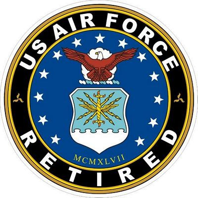 us air force retired STICKER