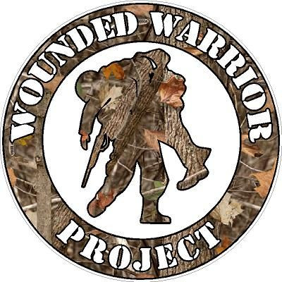 WOUNDED WARRIOR FILLS nature camo sticker