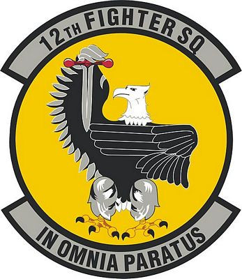 12th Fighter Squadron patch Sticker