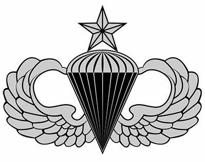 Jump  Wings Logo Senior Sticker