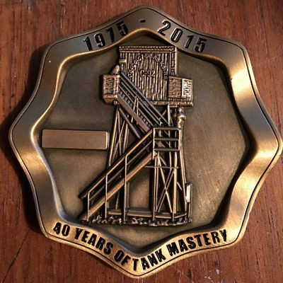 MASTER GUNNER PIN SHAPED MILITARY STICKER