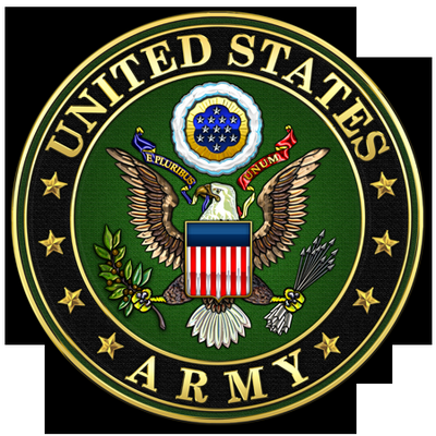 US Army Round Military Sticker