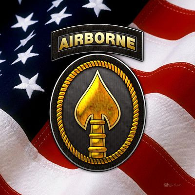 us special operations command ussocom patch over american flag sticker