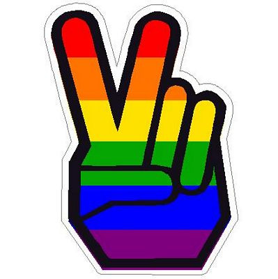 Peace Rainbow Hand