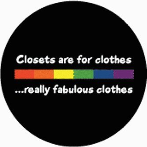 Closets are for Clothes Rainbow Pride Bar Sticker