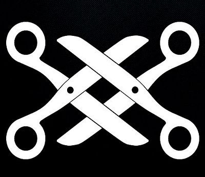 lesbian scissors vinyl decal sticker