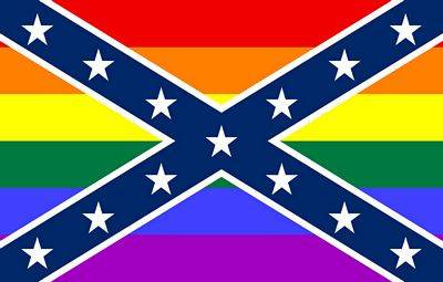 LGBT CONFEDERATE FLAG STICKER