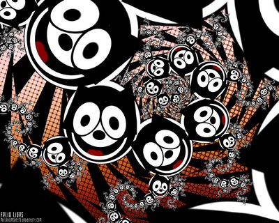 Felix the Cat Digital Diecut Decal Stickers 04