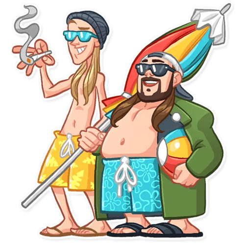 jay and silent bob funny cartoon wall sticker 11