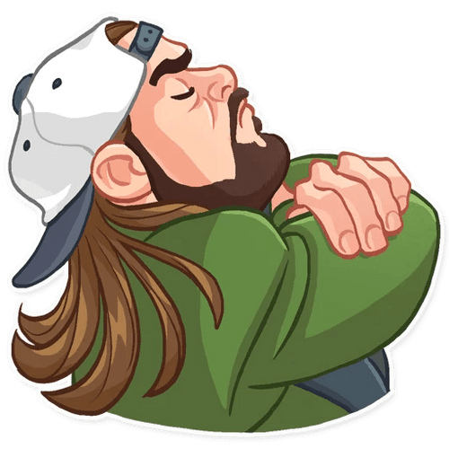 jay and silent bob funny cartoon wall sticker 12