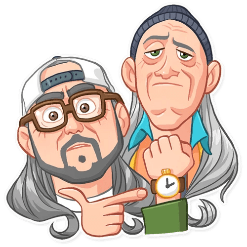 jay and silent bob funny cartoon wall sticker 24