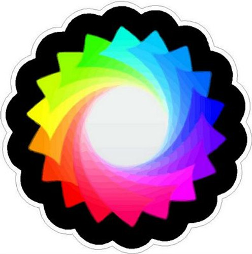 Rainbow Swirl Color Sticker