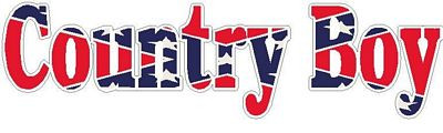 Country Boy REBEL FLAG Sticker