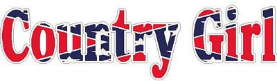 Country Girl REBEL FLAG Sticker