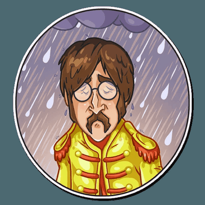 beatles music group sticker 20