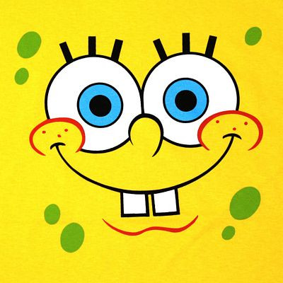 sbob squarepants square sticker