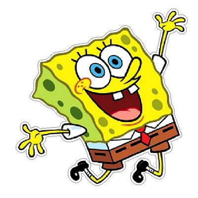 Spongebob Jumping Color Decal