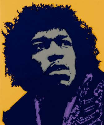Jimi Hendrix Photo Decal 4